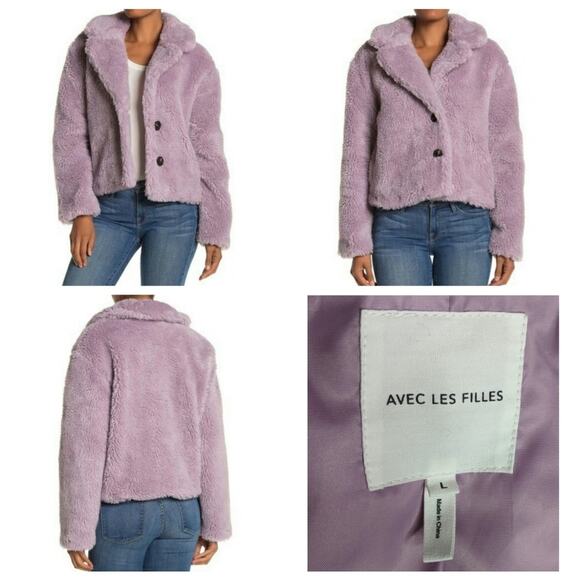 Avec Les Filles Cropped Jacket - Size L - NWT - Picture 1 of 8